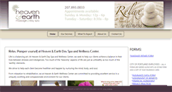 Desktop Screenshot of heavenandearthmassage.com